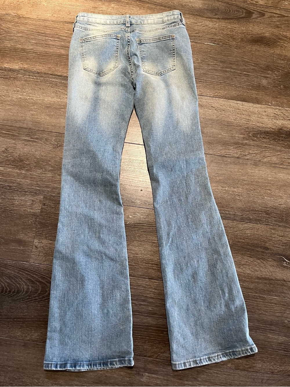 Fashion Nova Light Blue Flare Jeans - Picture 2 of 6